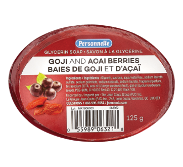 Image 1 of product Personnelle - Glycerin Soap, 125 g, Goji and Acai Berries