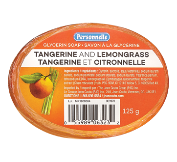 Glycerin Soap, 125 g, Tangerine and Lemongrass