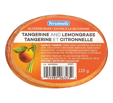 Glycerin Soap, 125 g, Tangerine and Lemongrass