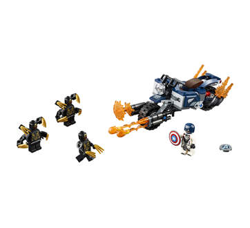 lego captain america outrider attack
