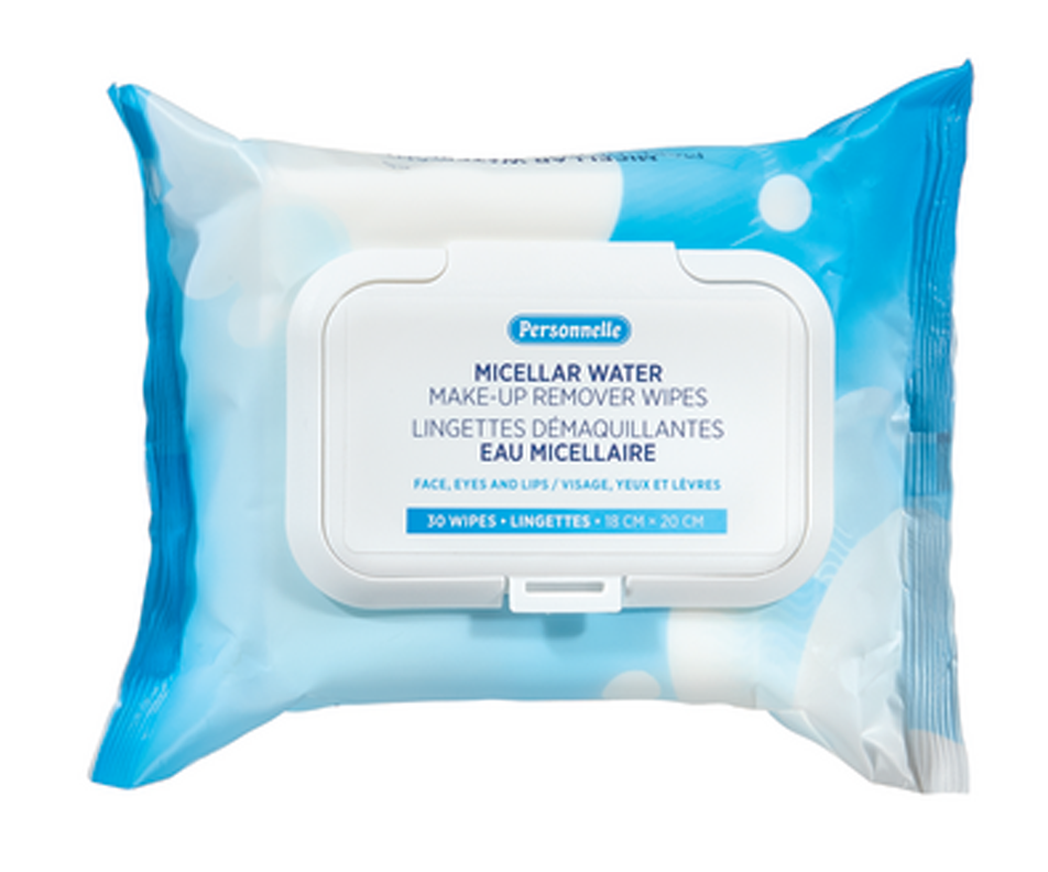 Micellar Water MakeUp Remover Wipes, 30 units Personnelle Cleanser