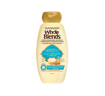 Image of product Garnier - Whole Blends Deeply Nourishing Shampoo, 370 ml, Almond & Argan Riches