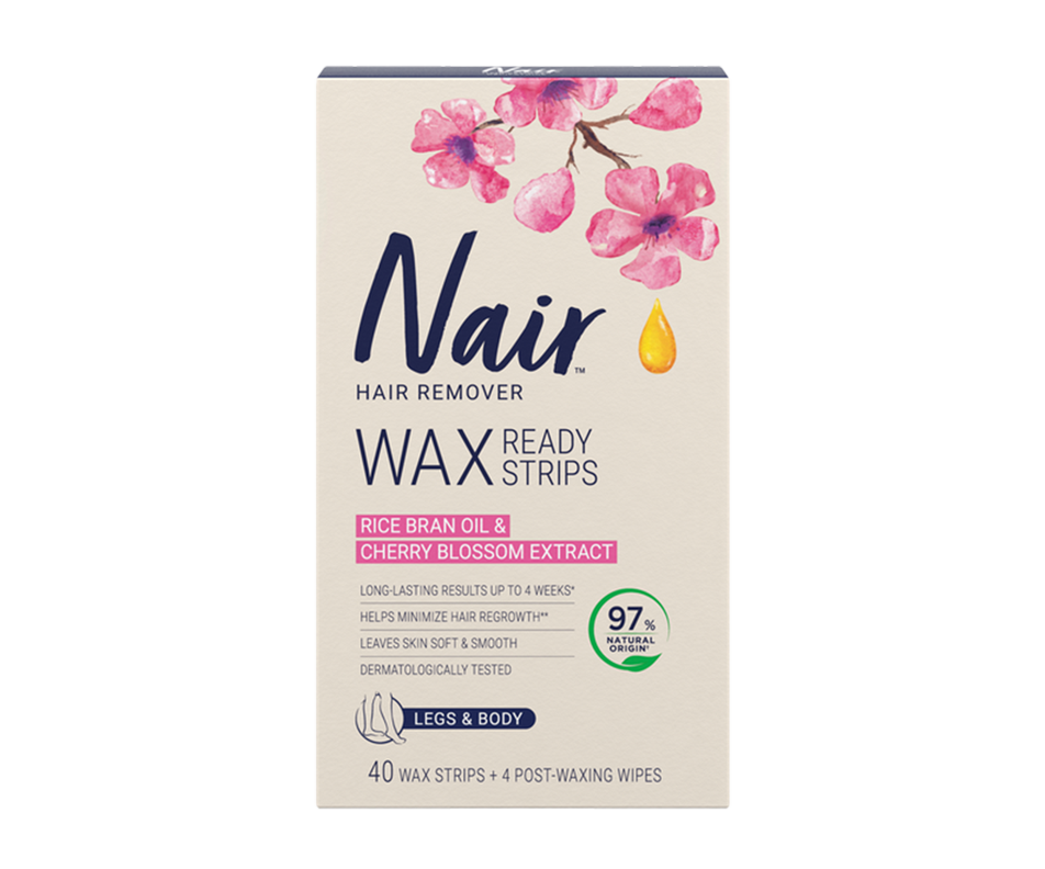 Brazilian Spa Clay Wax Ready Stripes Legs/Bikini, 40 units Nair Wax