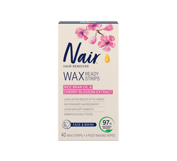 Image 1 of product Nair - Brazilian Spa Clay Wax Ready Stripes Face/Bikini, 40 units
