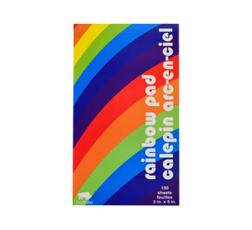 Image of product Buffalo - Rainbow Notepad with 150 Ruled Sheets, 1 unit