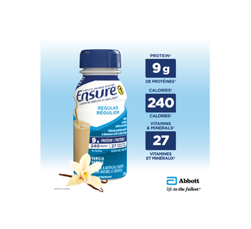Image 3 of product Ensure - Meal Replacement 9.4g Protein Drink, 6 x 235 ml, Vanilla