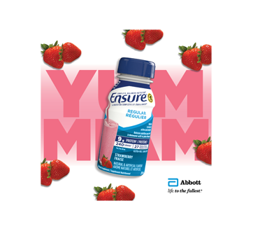 Image 5 of product Ensure - Meal Replacement 9.4g Protein Drink, 6 x 235 ml, Strawberry