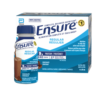 Image 1 of product Ensure - Meal Replacement 9.4g Protein Drink, 6 x 235 ml, Chocolate