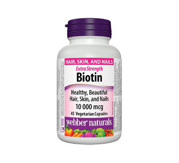 Image of product Webber Naturals - Biotin Extra Strength, 45 units