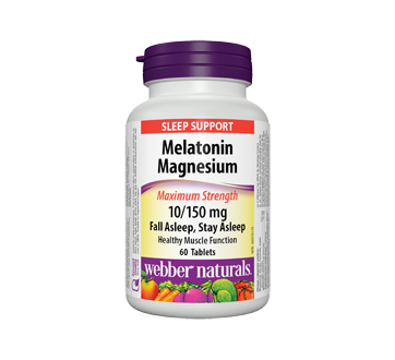 Image of product Webber Naturals - Melatonin Magnesium Maximum Strength Tablets, 60 units
