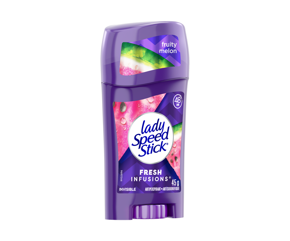 Fresh Infusions Invisible Antiperspirant, Fruity Melon, 45 g Lady