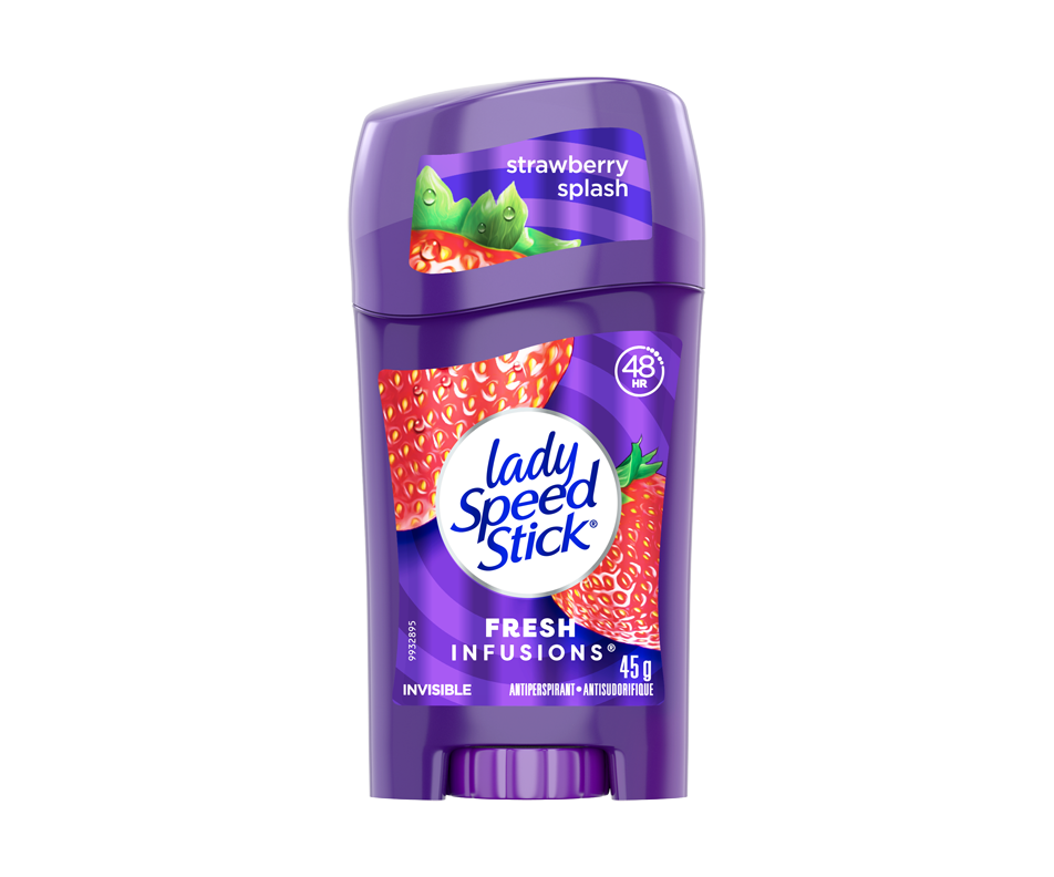 Fresh Infusions Invisible Antiperspirant, Strawberry Splash, 45 g
