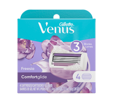 Venus ComfortGlide Freesia Women's Razor Blade Refills, 4 units