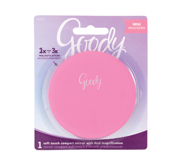 Image of product Goody - Soft Touch Compact Mirror with Dual Magnification, 1 unit