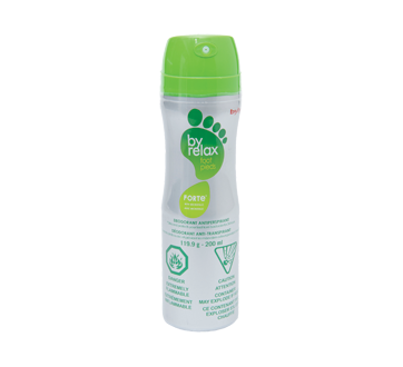 Byrelax Forte Foot Deodorant Antiperspirant Spray Lotion, 200 ml