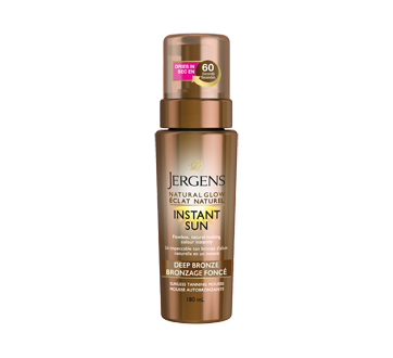 Natural Glow Instant Sun Sunless Tanning Mousse Deep Bronze, 180 ml