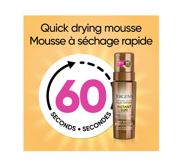 Image 5 of product Jergens - Natural Glow Instant Sun Sunless Tanning Mousse Deep Bronze, 180 ml