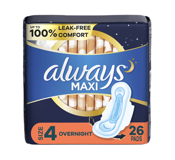 Maxi Pads, 26 units – Always : Pads and cup