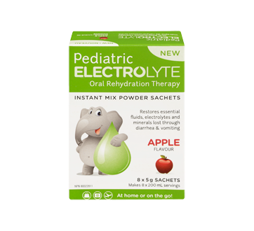 Image 3 of product Pediatric Electrolyte - Pediatric Electrolyte powder, 8 X 5 g, Apple