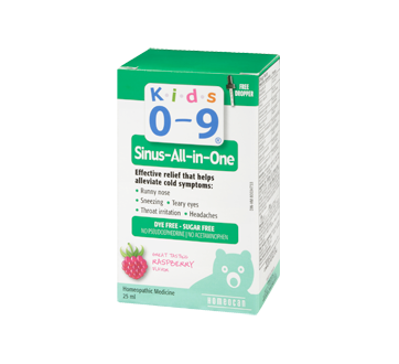 Image 1 of product Homeocan - Kids 0-9 Sinus-All-in-One Drops, 25 ml, Raspberry