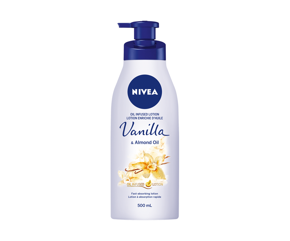 Oil Infused Body Lotion, Vanilla & Almond, 500 ml Nivea Body wash and shower gel Jean Coutu