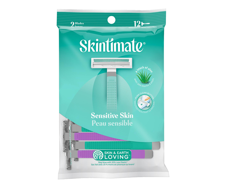 Skinmate Disposable Razors, Sensitive Skin, 12 units Schick Manual