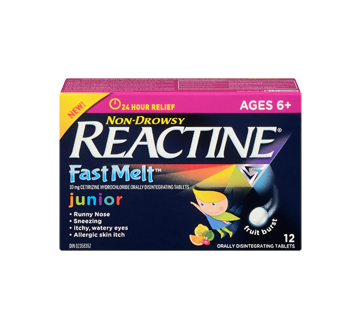 Image 1 of product Reactine - Reactine Fast Melt Junior Formula, 12 units