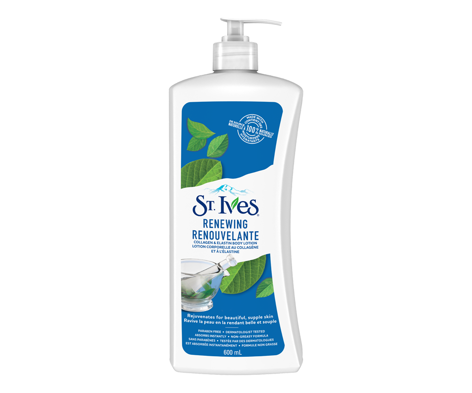 Naturally Smoothing Body Lotion, 600 ml, Collagen Elastin St. Ives