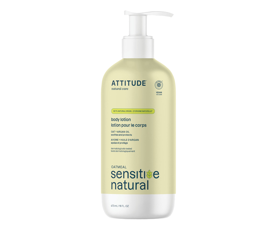 Natural Body Lotion, Dry Skin, 473 ml Attitude Moisturizer Jean Coutu
