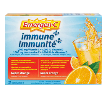 Image of product Emergen-C - Immune Plus Super Orange, 24 units