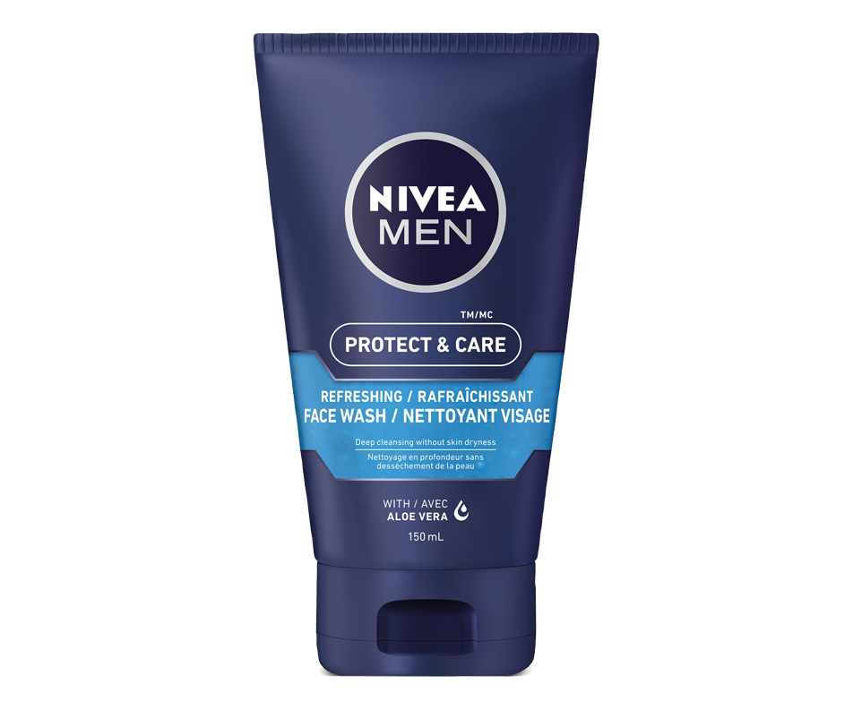 Protect & Care Refreshing Face Wash, 150 ml – Nivea Men : Cleanser ...