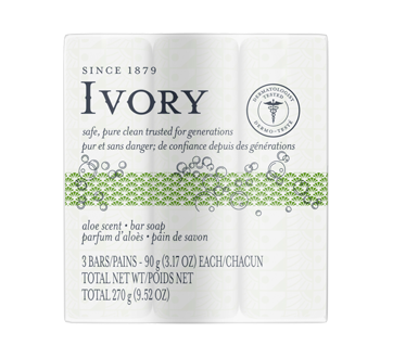 Image of product Ivory - Bar Soap, 90 g, Aloe