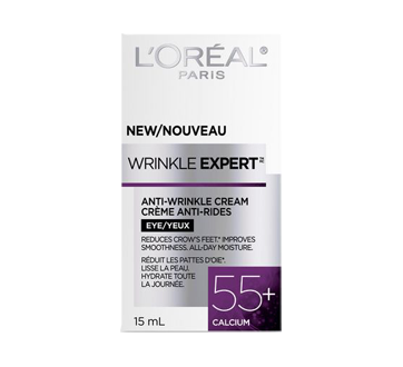 Image 2 of product L'Oréal Paris - Wrinkle Expert 55+ Calcium Anti-Wrinkle Eye Cream, 15 ml
