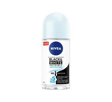 Invisible for Black & White Anti-Perspirant & Deodorant Roll-On, Pure