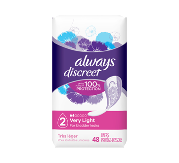 Image 1 of product Always - Discreet Liners Very Light Absorbency, 48 units