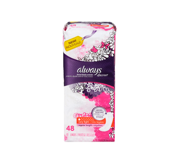 Image 3 of product Always - Discreet Liners Very Light Absorbency, 48 units
