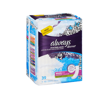 Image 2 of product Always - Discreet Incontinence Pads, Maximum Absorbency, 39 units, Long Length