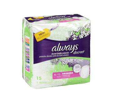 Image 2 of product Always - Discreet Incontinence Underwear, Maximum Absorbency, 15 units, X-Large