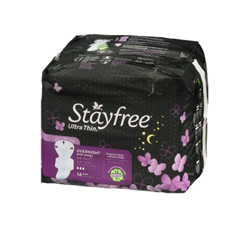 Image 3 of product Stayfree - Ultra Thin Overnight with Wings, 14 units