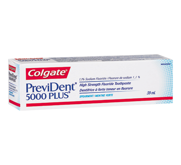 PreviDent 5000 Plus High Strength Fluoride Toothpaste, 39 ml, Spearmint