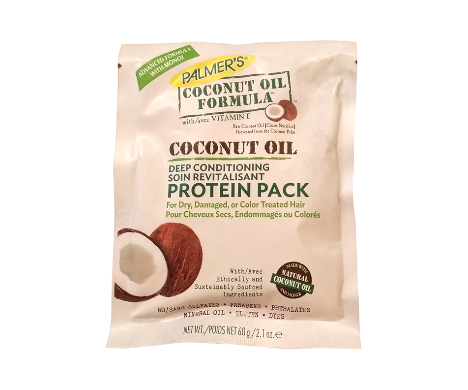 Coconut Oil Protein Pack, 60 g Palmer's Frizz control Jean Coutu