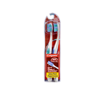 360 Optic White Toothbrush, 2 units, Soft