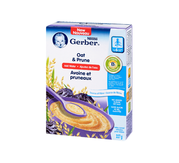 Image 3 of product Gerber - Baby Cereal From 6 Months +, 227 g, Oat & Prune