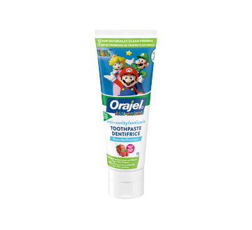 Super Mario Anticavity Fluoride Toothpaste Gel, 119 g, Fruit