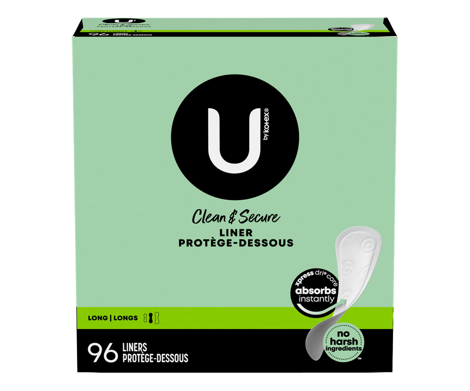 Premium Lightdays Long Unscented Pantiliners, 96 units U by Kotex