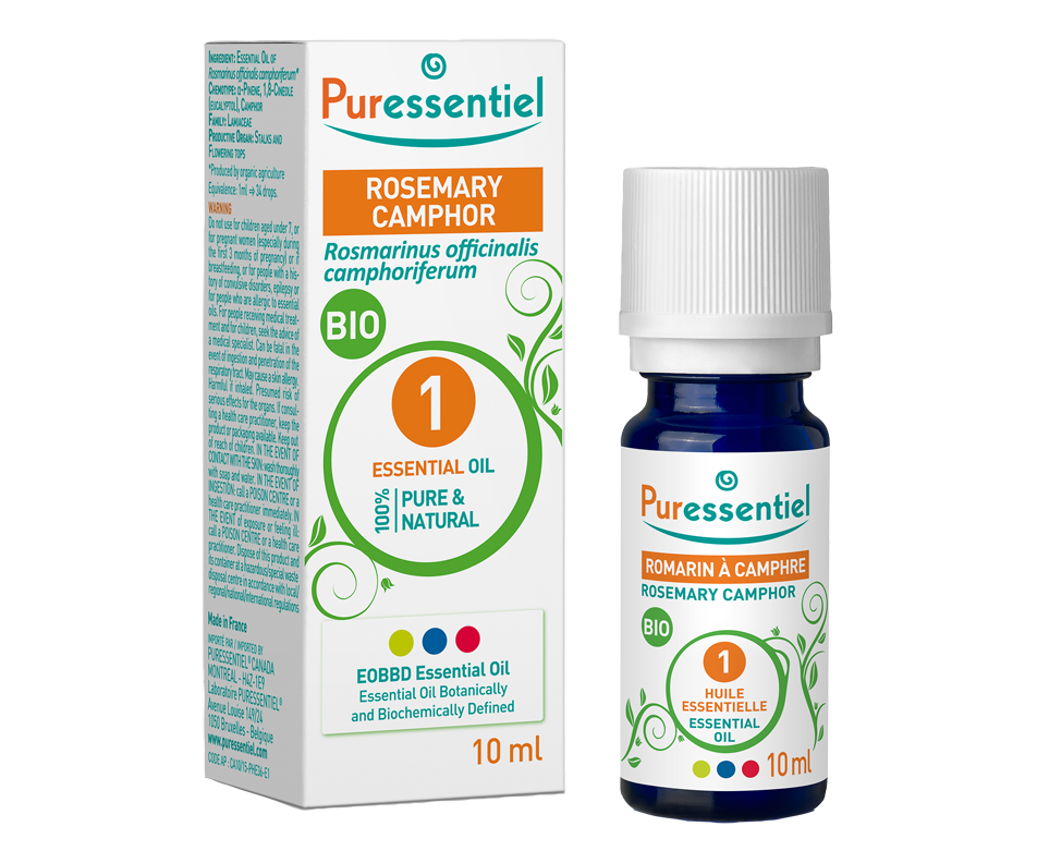 Rosmary Camphor Bio Essential Oil, 10 ml Puressentiel Essential