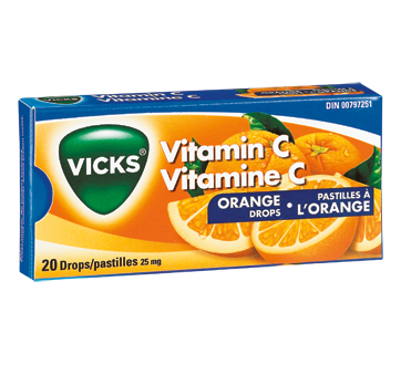Image of product Vicks - VapoDrops, 20 units, Orange