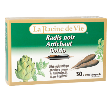 Image of product La Racine de Vie - Black radish Artichoke Boldo, 30 x 10ml