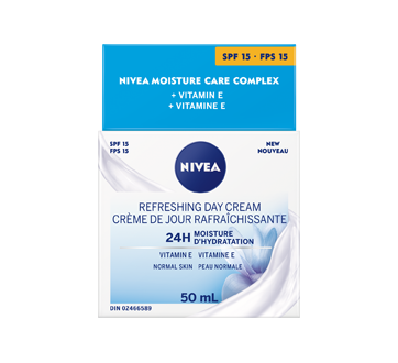 Image 1 of product Nivea - Essentials 24H Moisture Boost + Refresh Day Cream SPF 15, 50 ml, Normal Skin