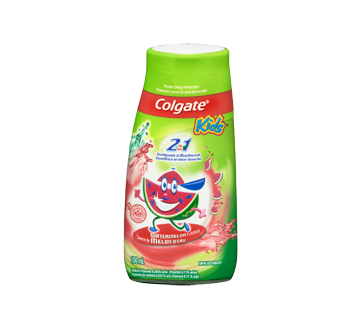 Image 3 of product Colgate - Kids 2 in 1 Toothpaste and Mouthwash, 100 ml, Watermelon